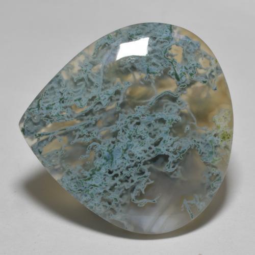 31.45 ct Multicolor Agate Stone, Natural Agate in Pear Cabochon Shape for Sale