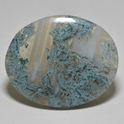 Multicolore Agate gemme - 39.5ct Ovale Cabochon (ID: 590899)