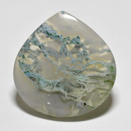 Multicolor Agate Gem - 22.7ct Pear Cabochon (ID: 591519)