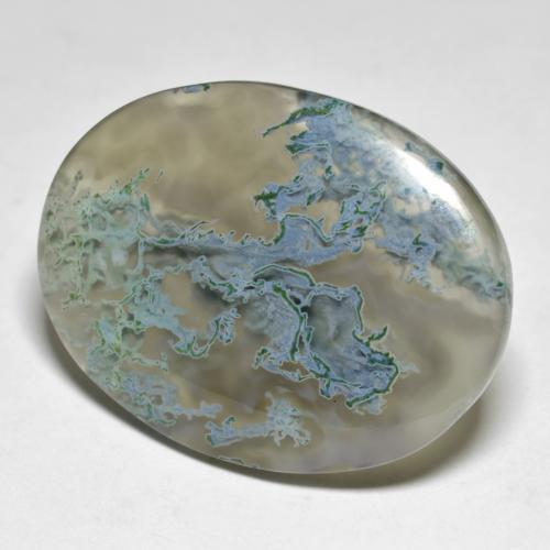 25.69 ct Multicolor Agate Stone, Natural Agate in Oval Cabochon Shape for Sale