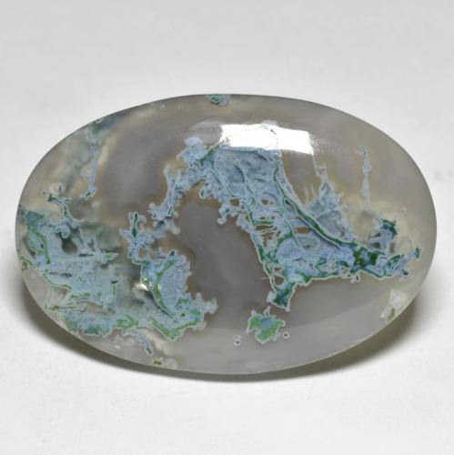 Multicolor Agate Gem - 32.2ct Oval Cabochon (ID: 591527)