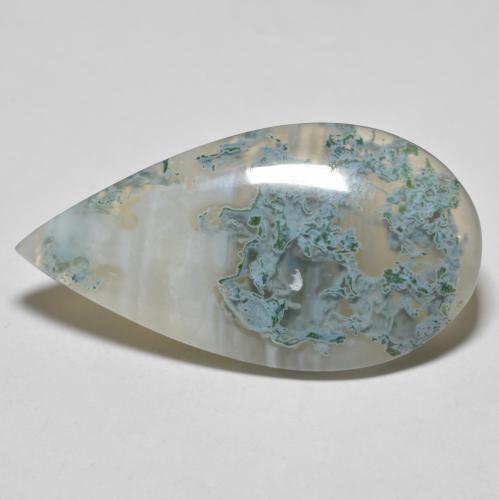 34.74 ct Multicolor Agate Stone, Natural Agate in Pear Cabochon Shape for Sale