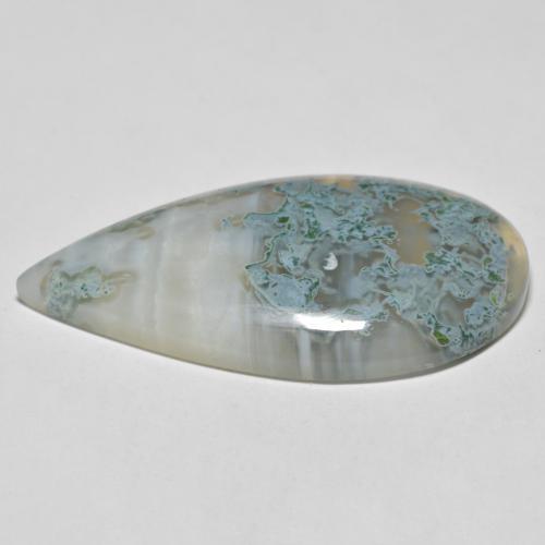 Agate Gemstone in 39.9 x 21.2 mm Size for Sale, Agate Stone in Multicolor Color