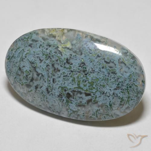 30.4 x 18.3mm Oval Cabochon Multicolor Agate from Indonesia, Weight of 23.97ct, Natural untreated gemstone in Translucent Clarity, 1pc Agate - the Color is Multicolor, Mohs Hardness of 6.5 - 7 suitable for daily wear jewelry, Photo A