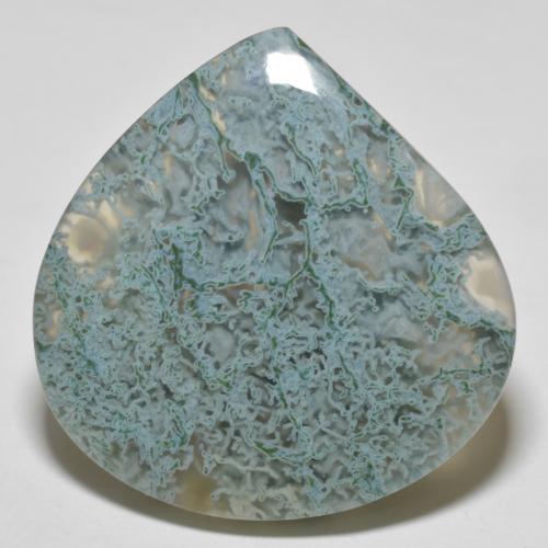 Multicolor Agate Gem - 37.2ct Pear Cabochon (ID: 591714)