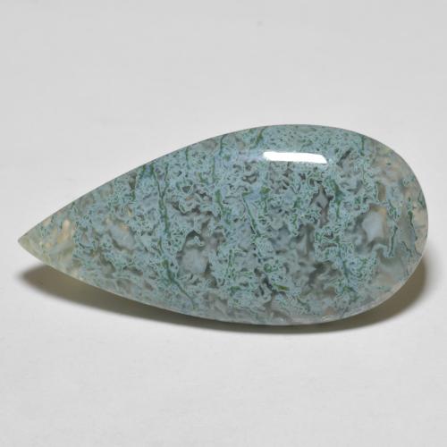 35,8 x 7,5mm di agata multicolore taglio pera dall'Indonesia, peso di 23,52 ct, pietra preziosa naturale non trattati in purezza Translucent, 1 pezzo Agata Cabochon pera - Colore: Multicolore, durezza Mohs di 6,5 - 7 adatto per gioielli da indossare ogni giorno , Photo A