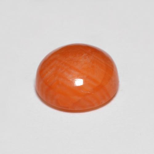 Agate Gemstone in 7.5 mm (calibrated) Size for Sale, Agate Stone in Medium Red Color