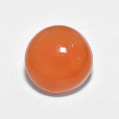 Intense Orange Agate Gem - 1.4ct Round Cabochon (ID: 621220)