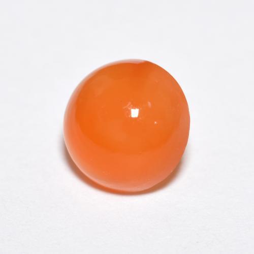 1.16 ct Orange Agate Stone, Natural Agate in Round Cabochon Shape for Sale