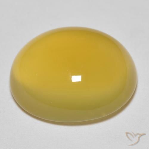 Agate Gemstone in 14.5 x 12.6 mm Size for Sale, Agate Stone in Light Gold Color