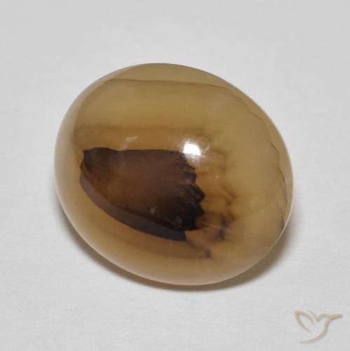 9.19 ct Multicolor Agate Stone, Natural Agate in Oval Cabochon Shape for Sale