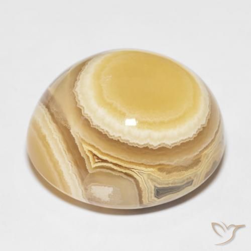 Agate Gemstone in 26.8 x 23.9 mm Size for Sale, Agate Stone in Multicolor Color