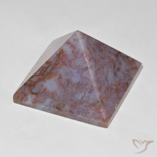 83.49 ct Multicolor Agate Stone, Natural Agate in Pyramid Shape for Sale