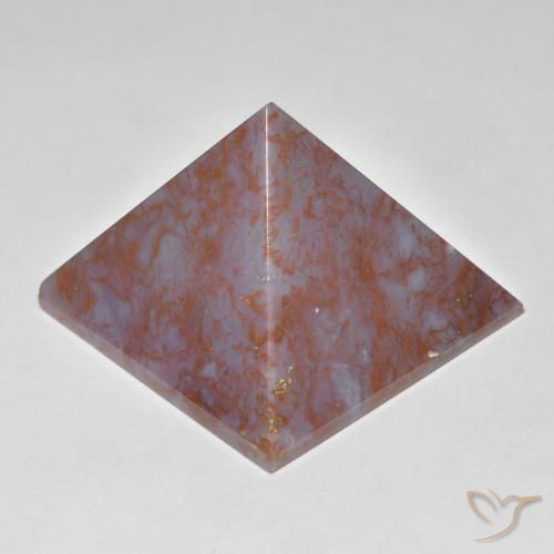85.13 ct Pyramid Cut Agate, 28 x 27.6 mm From Indonesia, Photo A