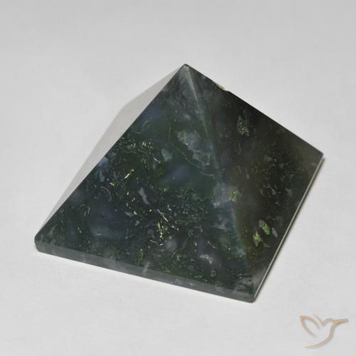 89.63ct Natural Medium Green Agate, Square, Opaque