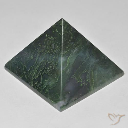 118.72ct Natural Medium Green Agate, Square, Opaque