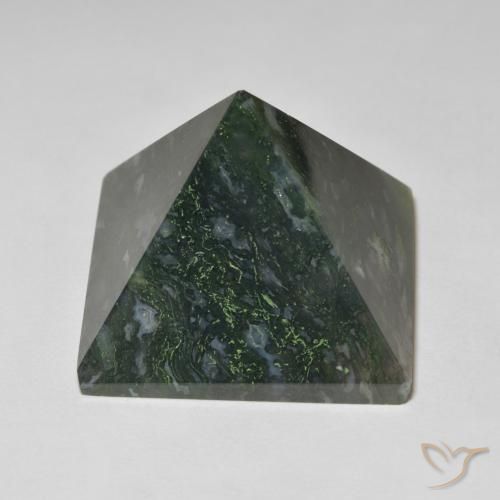 102.56 ct Multicolor Agate Stone, Natural Agate in Pyramid Shape for Sale