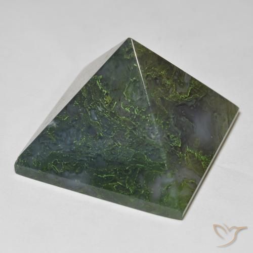 125.29 ct Multicolor Agate Stone, Natural Agate in Pyramid Shape for Sale
