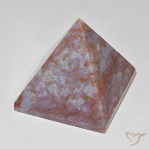 104.97 ct Multicolor Agate Stone, Natural Agate in Pyramid Shape for Sale