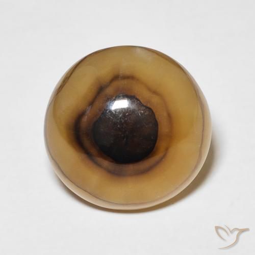 10.4 ct Round Agate, 13 mm From Indonesia, Photo A