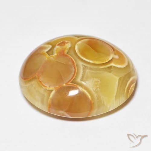 Agate Gemstone in 23.1 x 21.1 mm Size for Sale, Agate Stone in Multicolor Color
