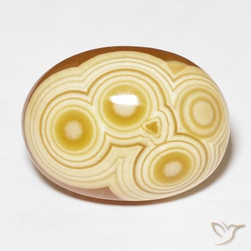 33.72 ct Oval Agate, 23.1 x 17.3 mm From Indonesia, Photo A