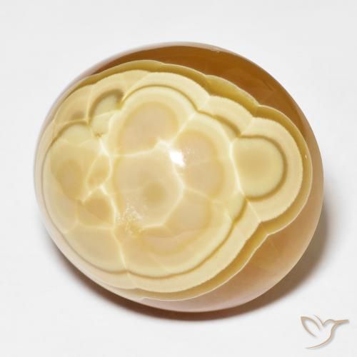 57.04 ct Multicolor Agate Stone, Natural Agate in Oval Cabochon Shape for Sale