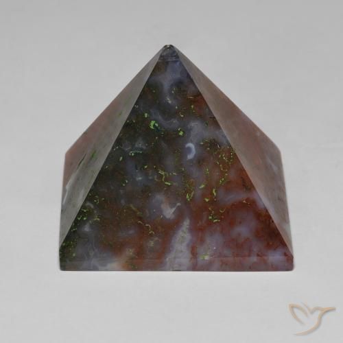 105.43ct Natural Green and Red Agate, Square, Opaque