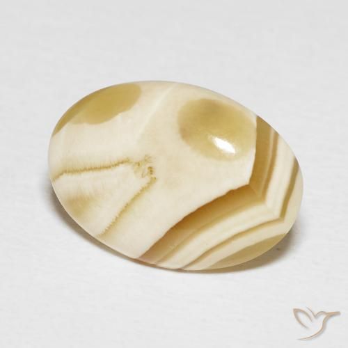 5.71 ct Multicolor Agate Stone, Natural Agate in Oval Cabochon Shape for Sale