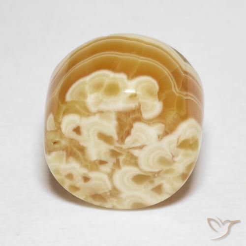 10.9 ct Barrel Cut Agate, 11.9 mm From Indonesia, Photo A