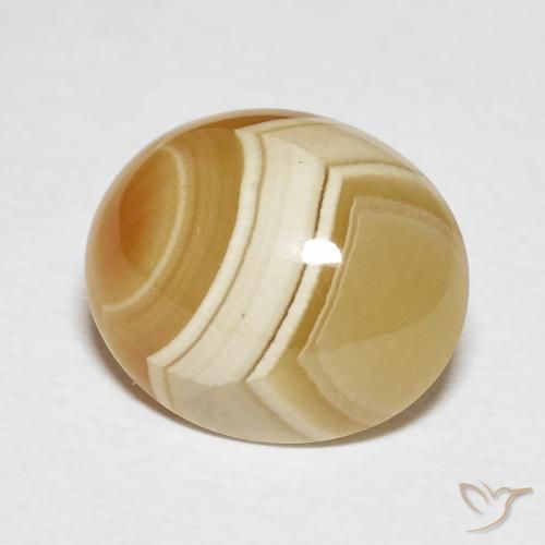 6.80 ct Multicolor Agate Stone, Natural Agate in Oval Cabochon Shape for Sale