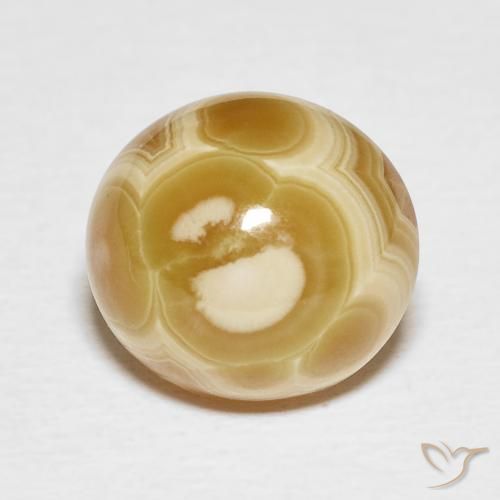 6.46 ct Oval Agate, 11.1 x 10.3 mm From Indonesia, Photo A