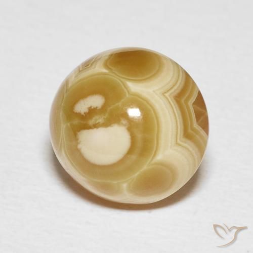 6.46 ct Multicolor Agate Stone, Natural Agate in Oval Cabochon Shape for Sale