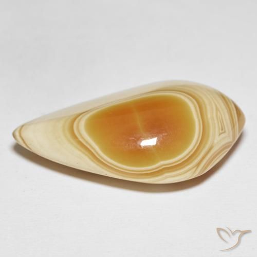 Agate Gemstone in 44.2 x 28 mm Size for Sale, Agate Stone in Multicolor Color