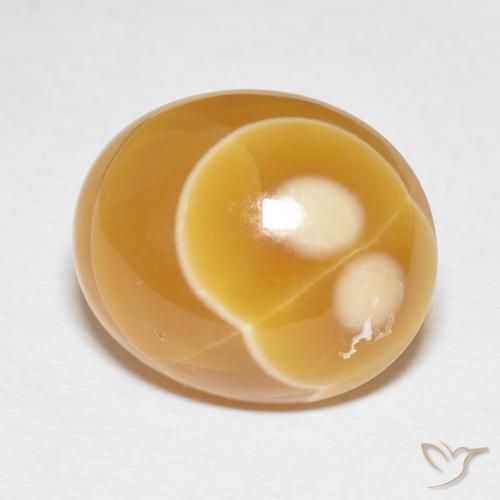 15.79 ct Multicolor Agate Stone, Natural Agate in Oval Cabochon Shape for Sale