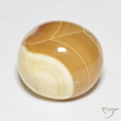 17.7 ct Oval Agate, 15.8 x 14.5 mm From Indonesia, Photo A