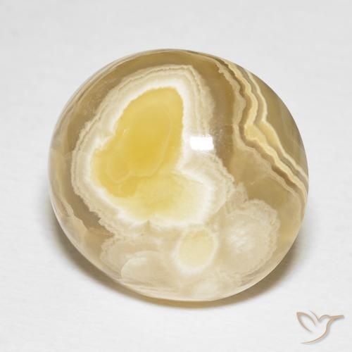 22.35 ct Multicolor Agate Stone, Natural Agate in Oval Cabochon Shape for Sale