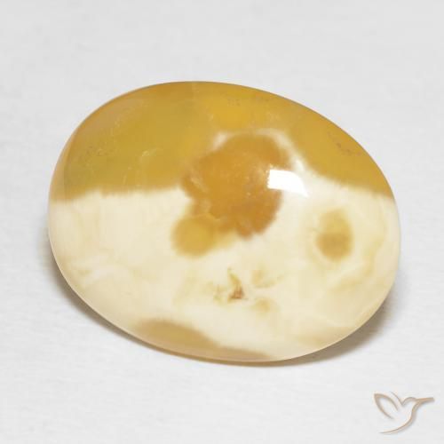 18.52 ct Multicolor Agate Stone, Natural Agate in Oval Cabochon Shape for Sale
