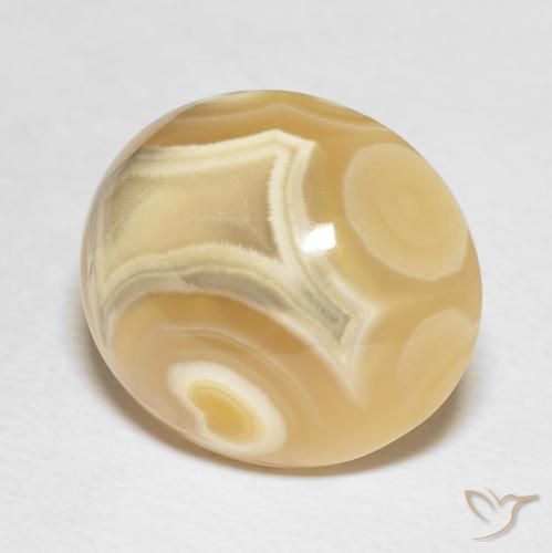 19.20 ct Multicolor Agate Stone, Natural Agate in Oval Cabochon Shape for Sale