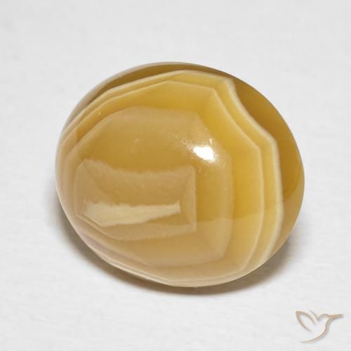 8.94 ct Multicolor Agate Stone, Natural Agate in Oval Cabochon Shape for Sale