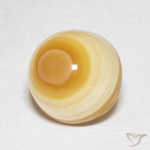 7.65 ct Multicolor Agate Stone, Natural Agate in Round Cabochon Shape for Sale
