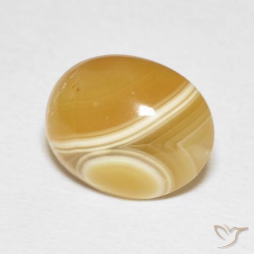 6.27 ct Multicolor Agate Stone, Natural Agate in Oval Cabochon Shape for Sale
