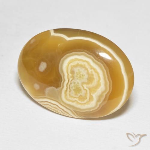 20.50 ct Multicolor Agate Stone, Natural Agate in Oval Cabochon Shape for Sale