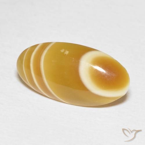 4.82 ct Multicolor Agate Stone, Natural Agate in Oval Cabochon Shape for Sale