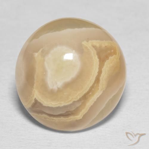 16.49 ct Round Agate, 16 mm From Indonesia, Photo A