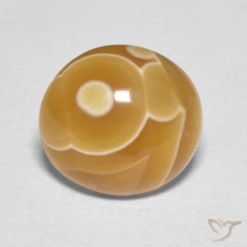 7.92 ct Oval Agate, 12.9 x 12.2 mm From Indonesia, Photo A