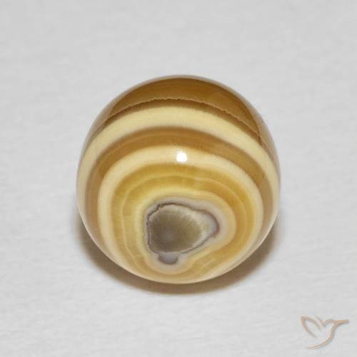 7.67 ct Multicolor Agate Stone, Natural Agate in Ball Shape for Sale