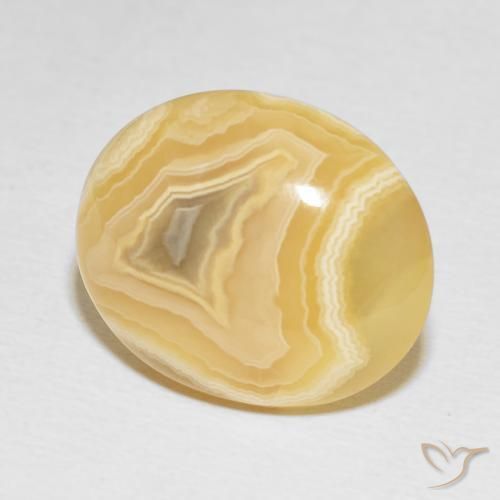 16.33 ct Multicolor Agate Stone, Natural Agate in Oval Cabochon Shape for Sale