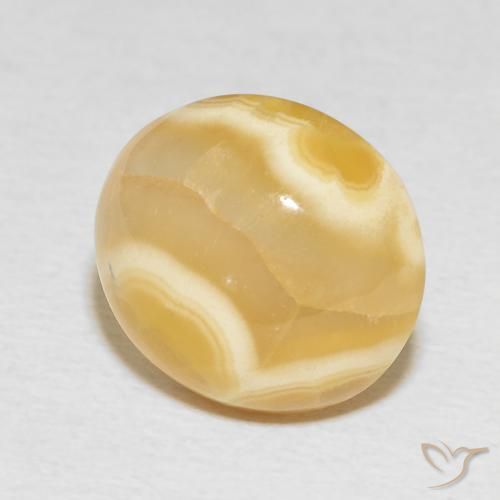 6.89 ct Multicolor Agate Stone, Natural Agate in Oval Cabochon Shape for Sale