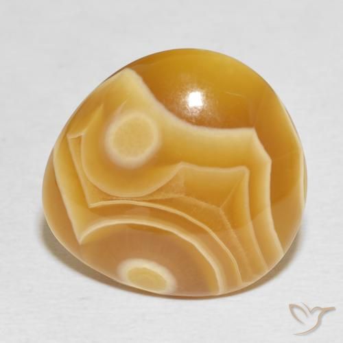 18.16ct Natural Multicolor Agate, Pear Shape, Opaque, Photo A